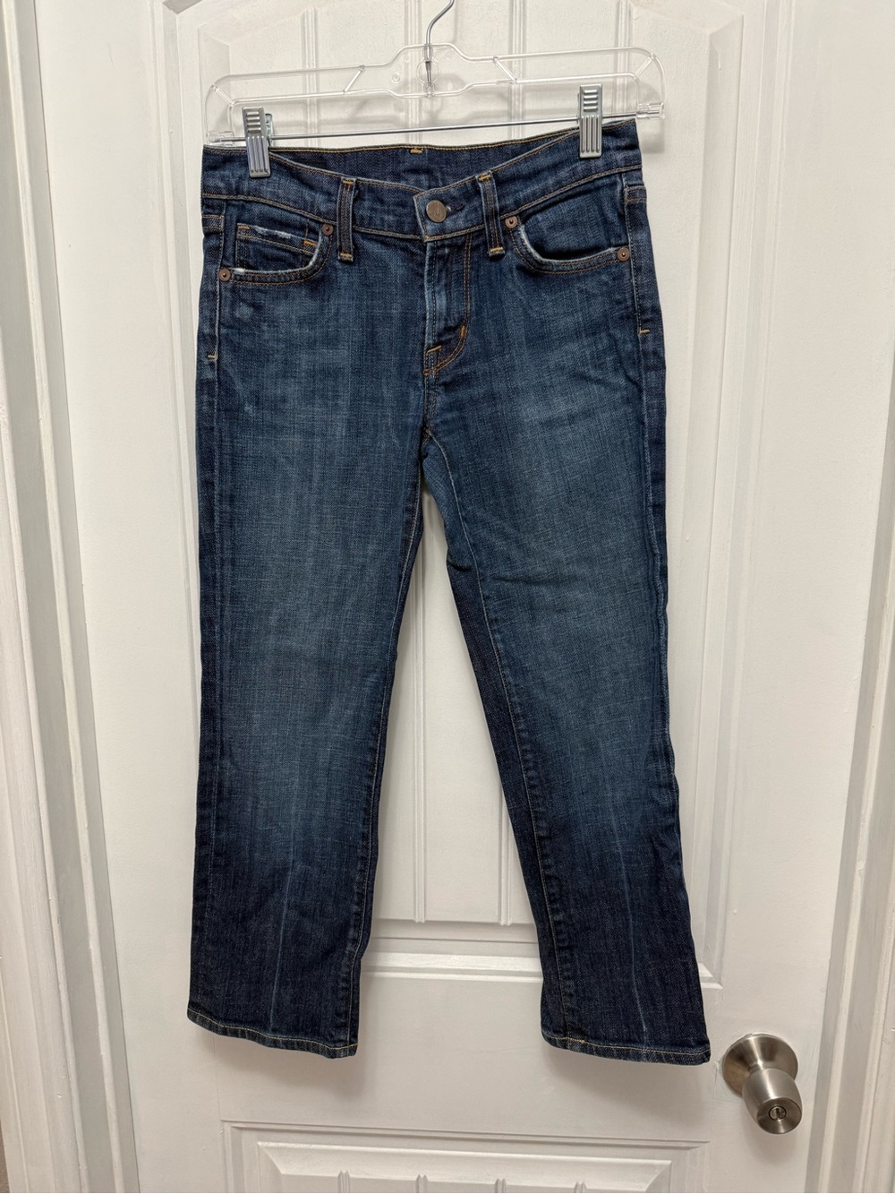 Citizens of Humanity Kelly Low Waist Cropped Stretch Jeans Size 25 Blue (22-1)